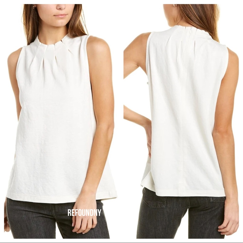 Club Monaco | Pleated Mock Neck Top